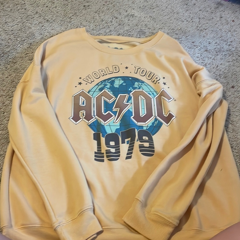 ac/dc yellow pullover